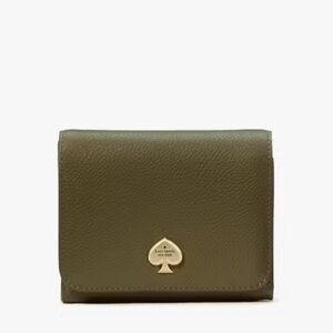 Kate Spade Kayla Small L-Zip Wallet, Seaweed
